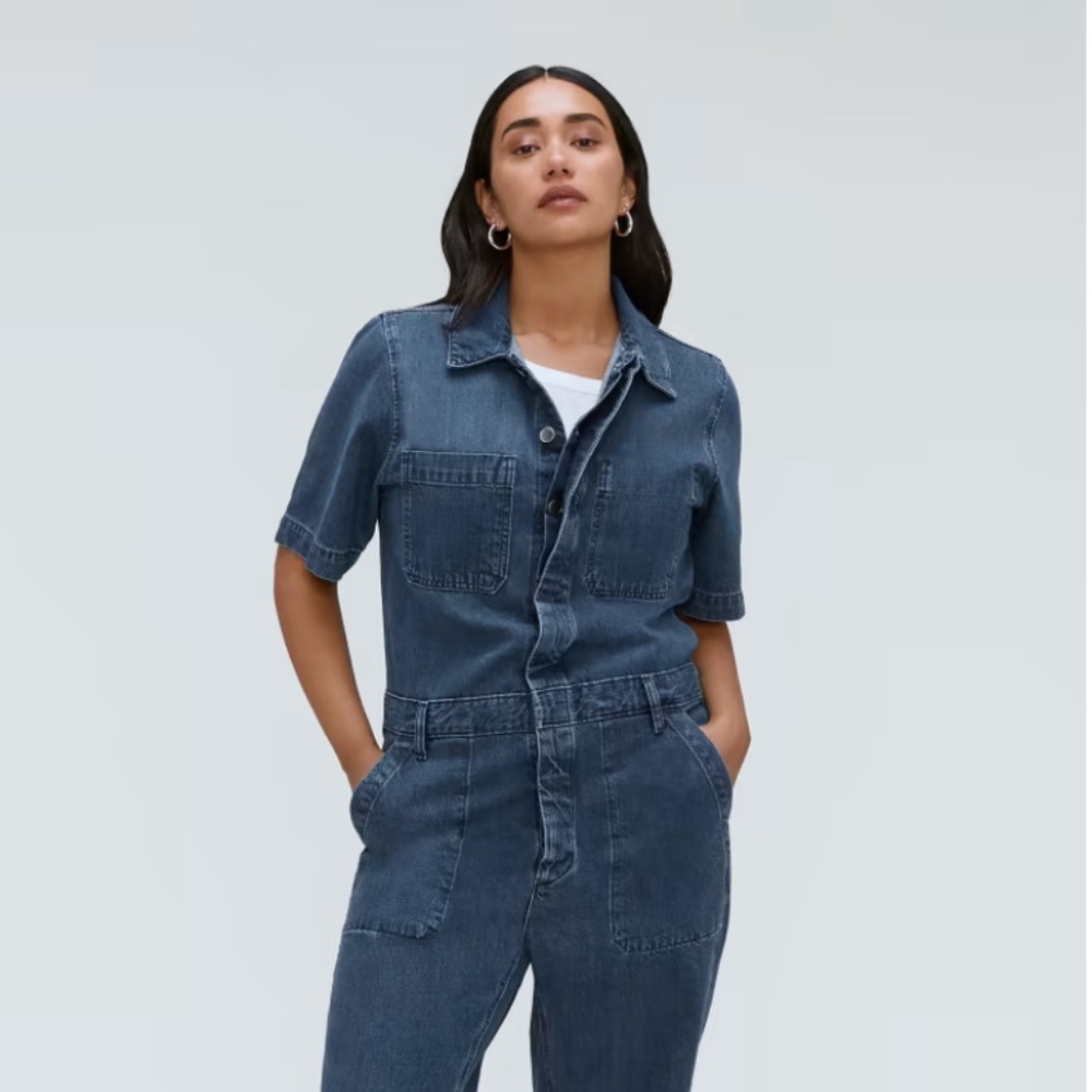 Everlane The Supersoft Jean Coverall | Size 4